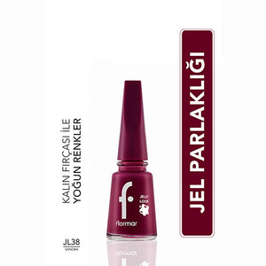 Flormar Jelly Look Intensely Pigmented and Gel Appearance Nail Polish