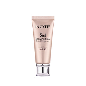Note 3 in 1 Glowing Skin Tinted Moisturizer 50 SPF Radiant Illuminating Cream