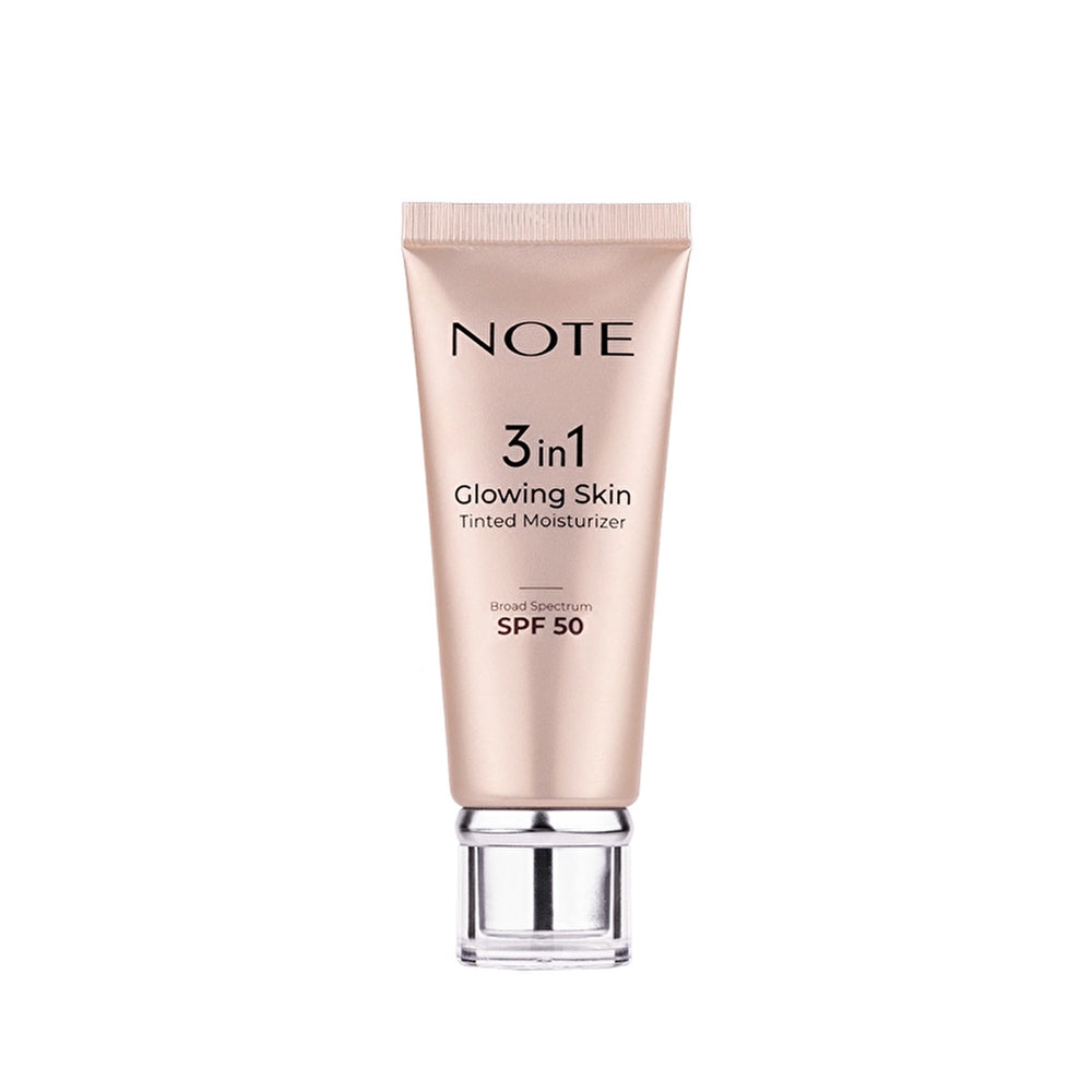 Note 3 in 1 Glowing Skin Tinted Moisturizer 50 SPF Radiant Illuminating Cream