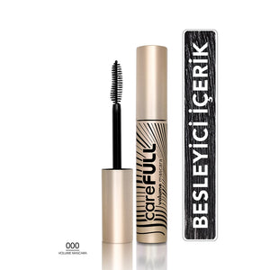 Flormar CareFull Volume Lash Strengthening Plumping Mascara 000 Black