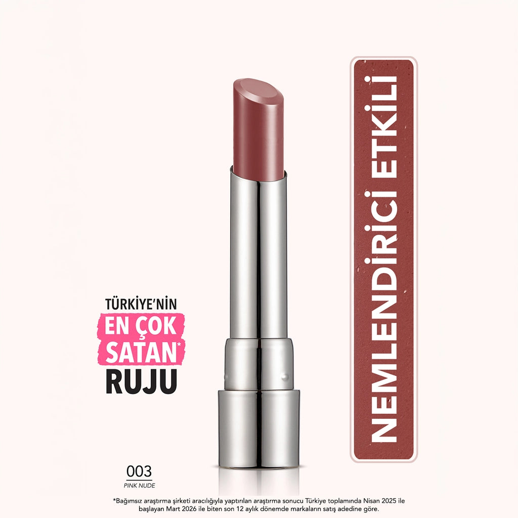 Flormar Sheer Up Moisturizing Effect Semi-Transparent Lipstick