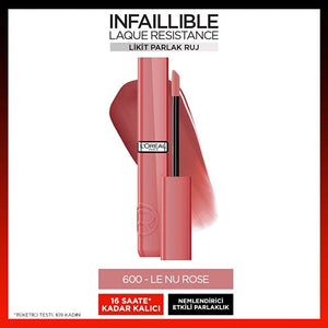 Loreal Paris Infaillible Laque Resistance Liquid Shiny Lipstick