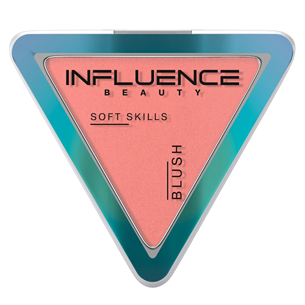 Influence Beauty Compact Blush Soft Skills Blush - Buildable Compact Blush with Natural Finish