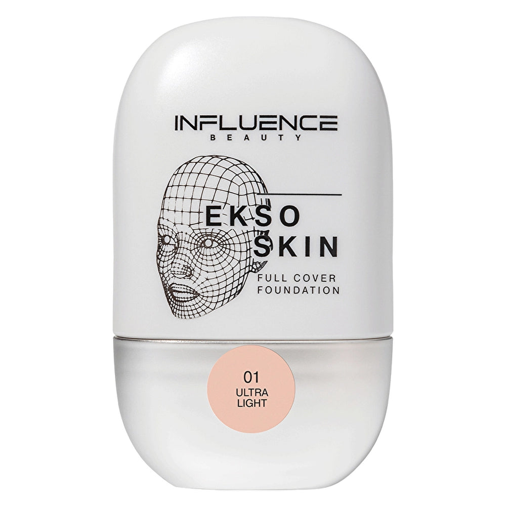 Influence Beauty Full Cover Foundation Ekso Skin - High-Coverage Foundation for Flawless Complexion