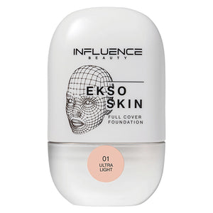 Influence Beauty Full Cover Foundation Ekso Skin - High-Coverage Foundation for Flawless Complexion