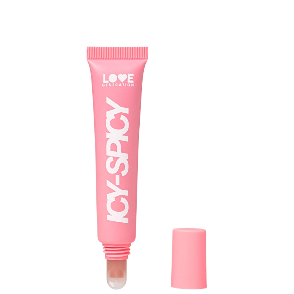 Love Generation Plump Lip Gloss Icy-Spicy - Warming Lip Plumper with Glossy Finish