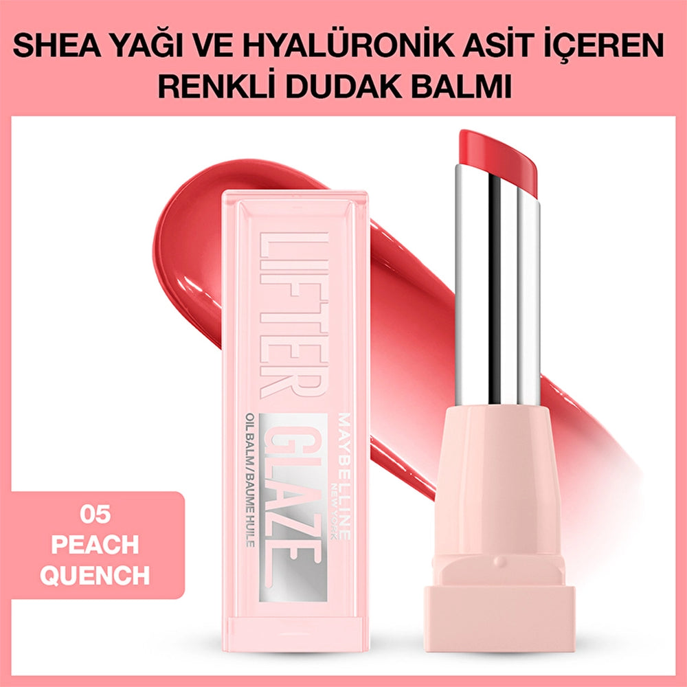 Maybelline New York Lifter Glaze Tinted Lip Balm with Shea Butter and Hyaluronic Acid