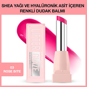 Maybelline New York Lifter Glaze Tinted Lip Balm with Shea Butter and Hyaluronic Acid