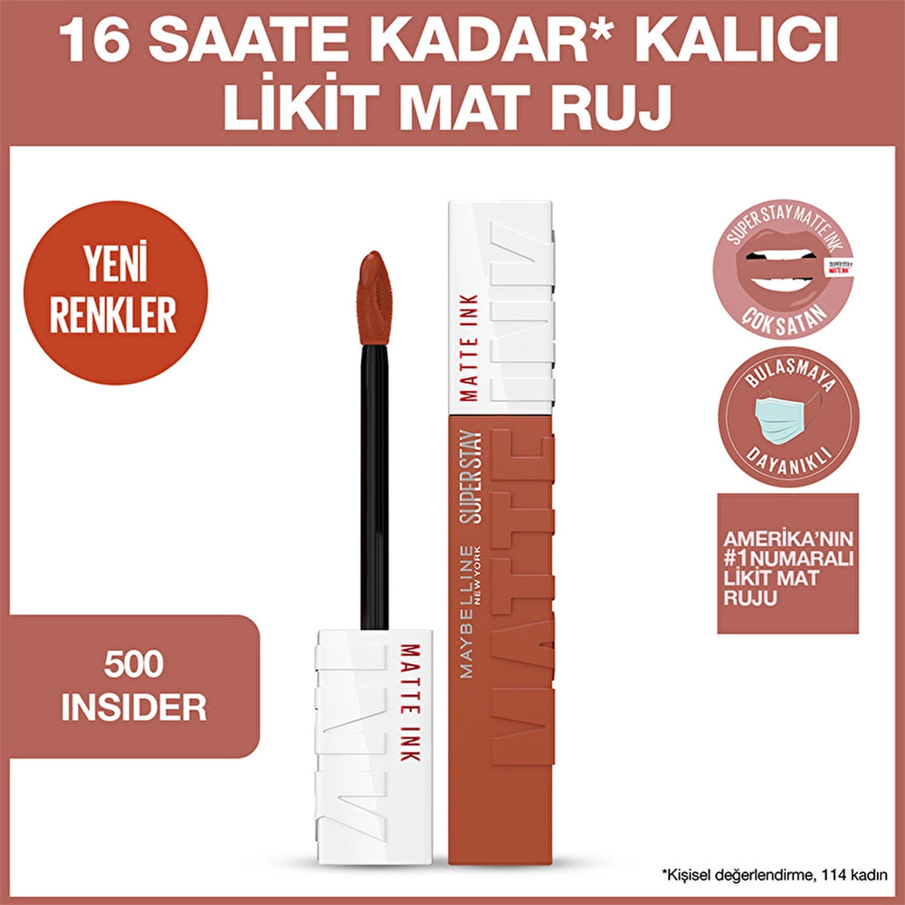Maybelline New York Super Stay Matte Ink Liquid Matte Lipstick