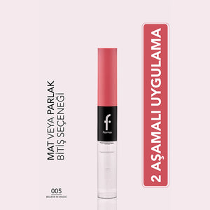 Flormar Duoglam Highly Pigmented & Long-Lasting Dual-End Lipstick