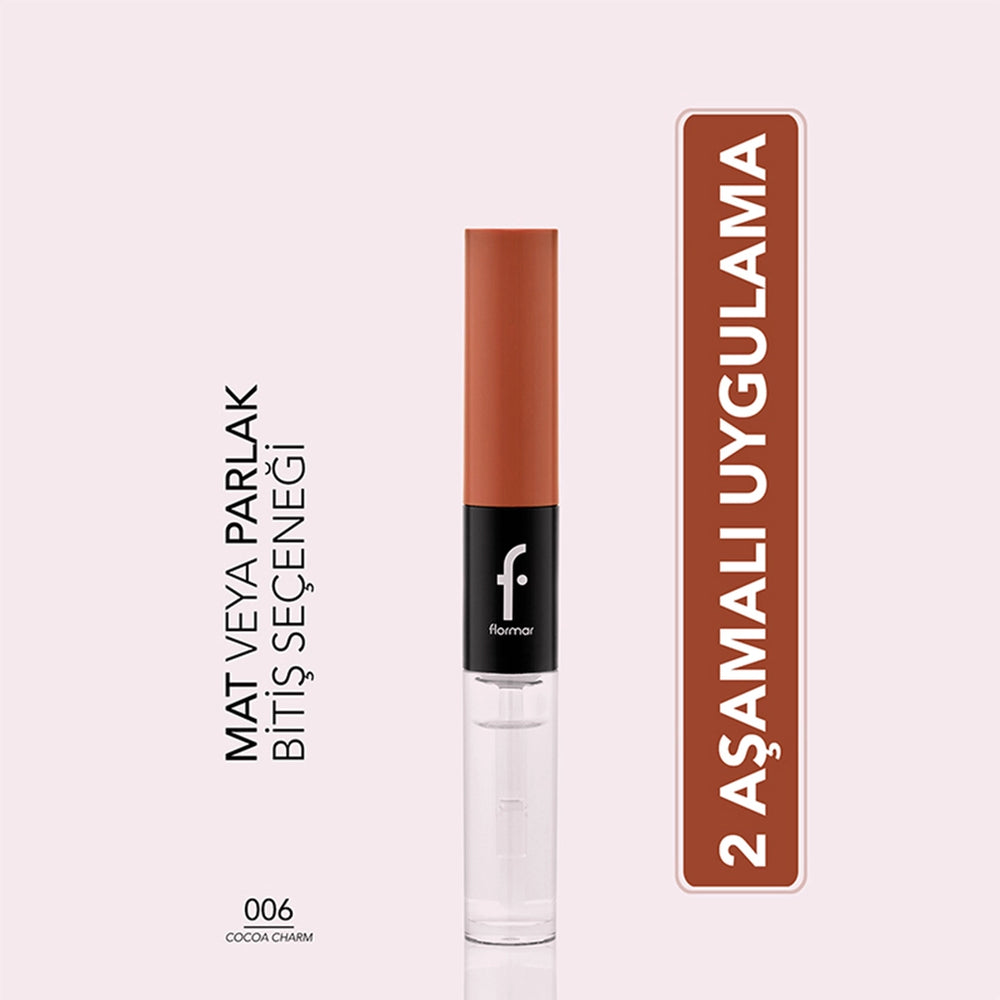 Flormar Duoglam Highly Pigmented & Long-Lasting Dual-End Lipstick