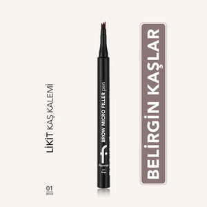 Flormar Brow Micro Filler Comb Tip Natural Finish Eyebrow Pencil