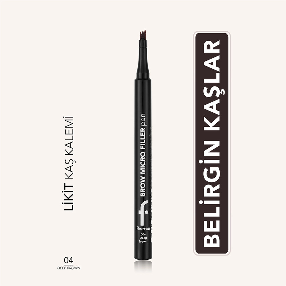 Flormar Brow Micro Filler Comb Tip Natural Finish Eyebrow Pencil