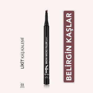 Flormar Brow Micro Filler Comb Tip Natural Finish Eyebrow Pencil