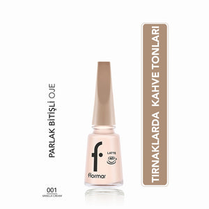 Flormar Brown Tone Nail Polish with Intense Color and Shiny Appearance