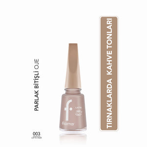Flormar Brown Tone Nail Polish with Intense Color and Shiny Appearance