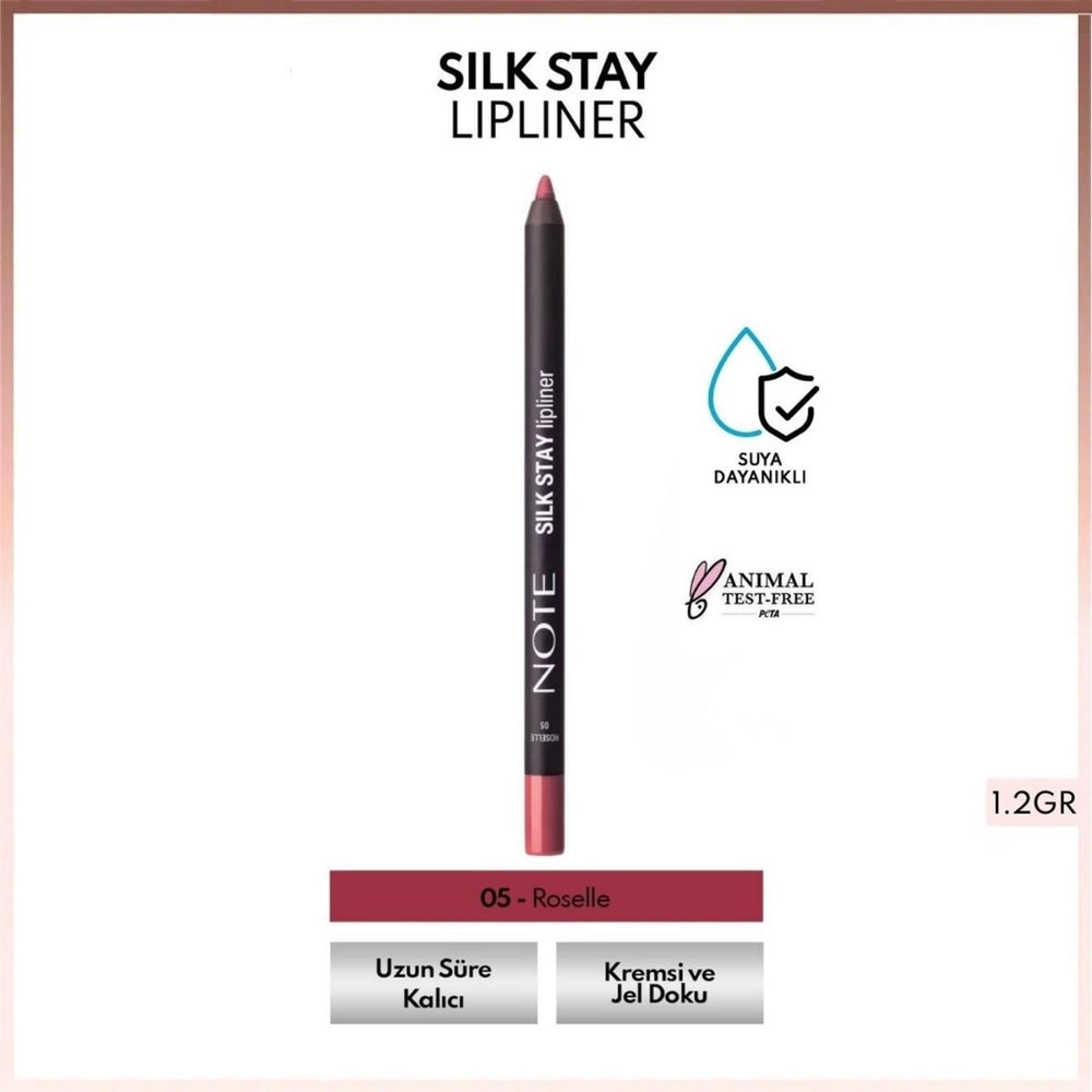 Note Silk Stay Lipliner Waterproof Silky Lip Liner