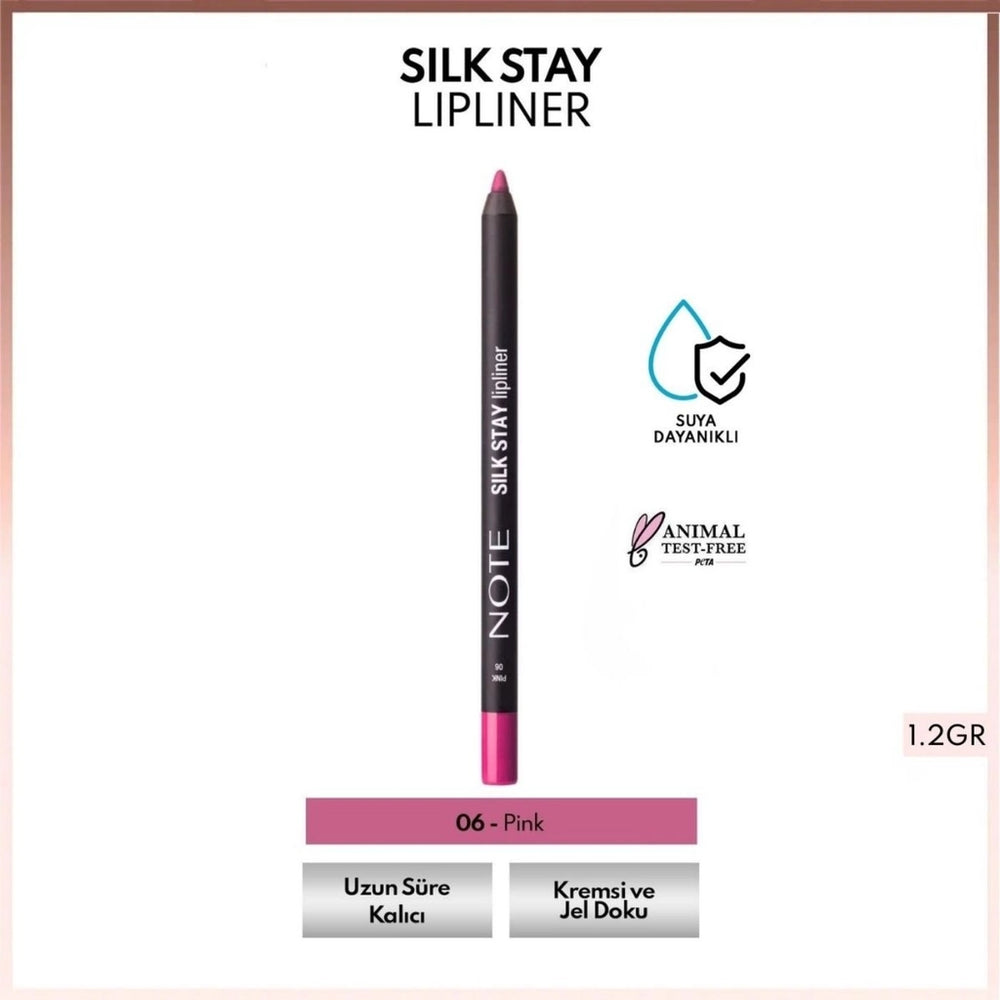 Note Silk Stay Lipliner Waterproof Silky Lip Liner