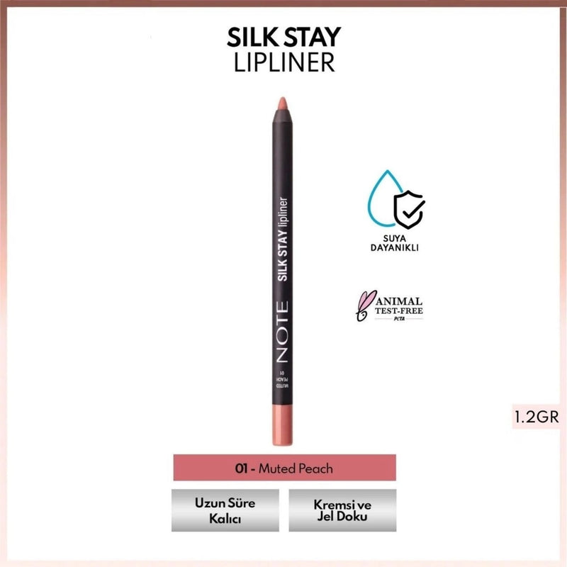 Note Silk Stay Lipliner Waterproof Silky Lip Liner