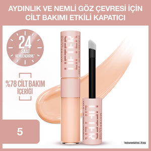 Maybelline New York Lifter Moisturizing and Brightening Concealer with Caffeine and Peptides