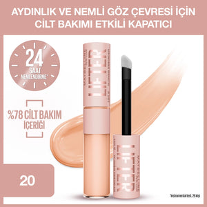 Maybelline New York Lifter Moisturizing and Brightening Concealer with Caffeine and Peptides