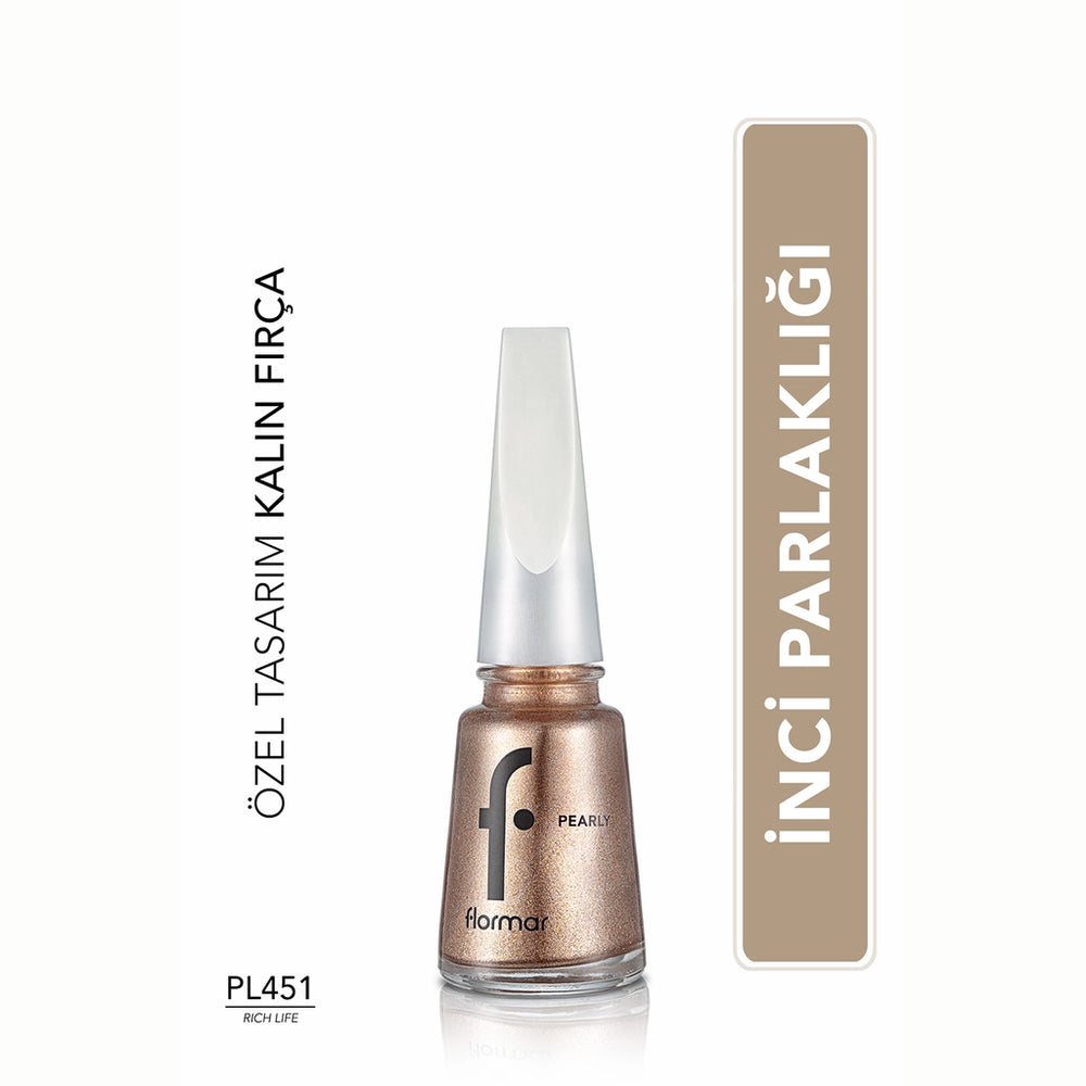 Flormar Pearly Intensely Pigmented and Pearlescent Reflection Nail Polish