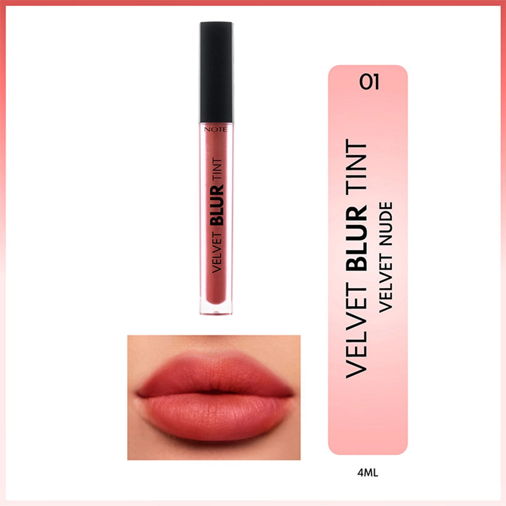 Note Velvet Blur Tint Velvet Finish Moisturizing Matte Lipstick