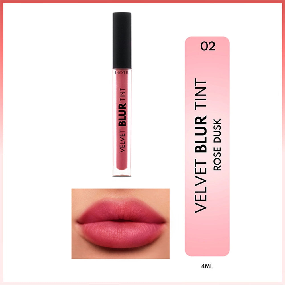 Note Velvet Blur Tint Velvet Finish Moisturizing Matte Lipstick