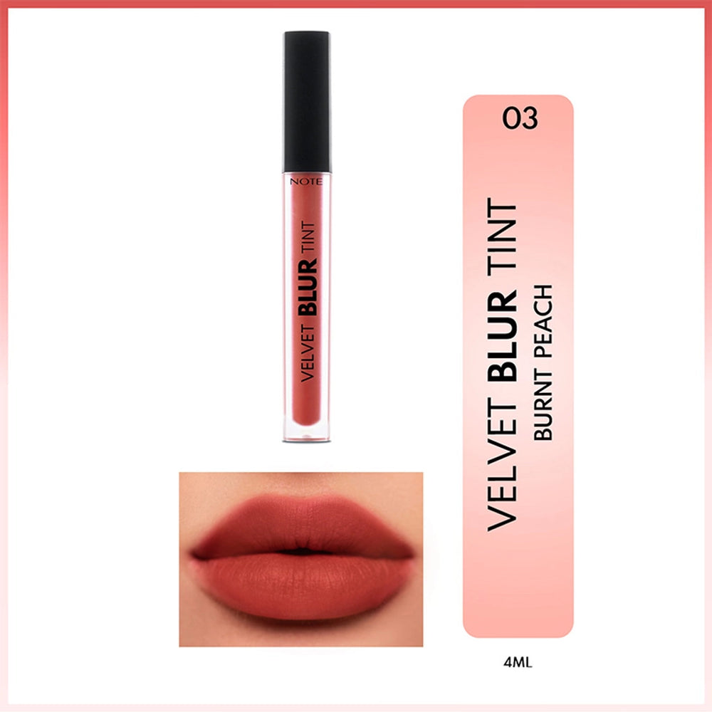 Note Velvet Blur Tint Velvet Finish Moisturizing Matte Lipstick