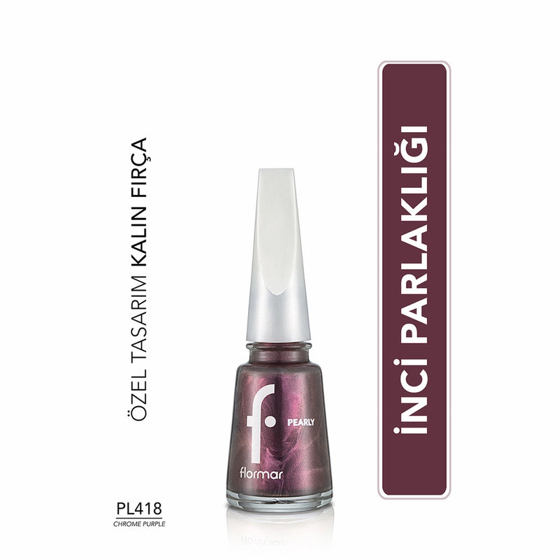 Flormar Pearly Intensely Pigmented and Pearlescent Reflection Nail Polish
