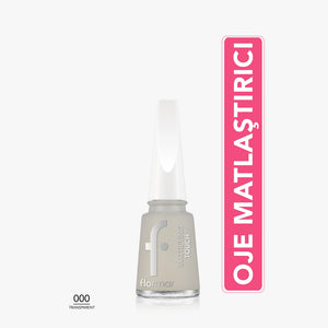 Flormar Mattifying Touch Transparent Nail Polish with Mattifying Effect 000 Transparent