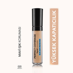 Flormar Perfect Coverage Blue Light Protection Semi-Matte Concealer