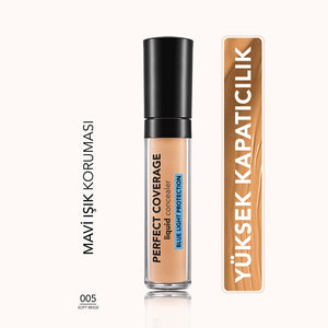 Flormar Perfect Coverage Blue Light Protection Semi-Matte Concealer