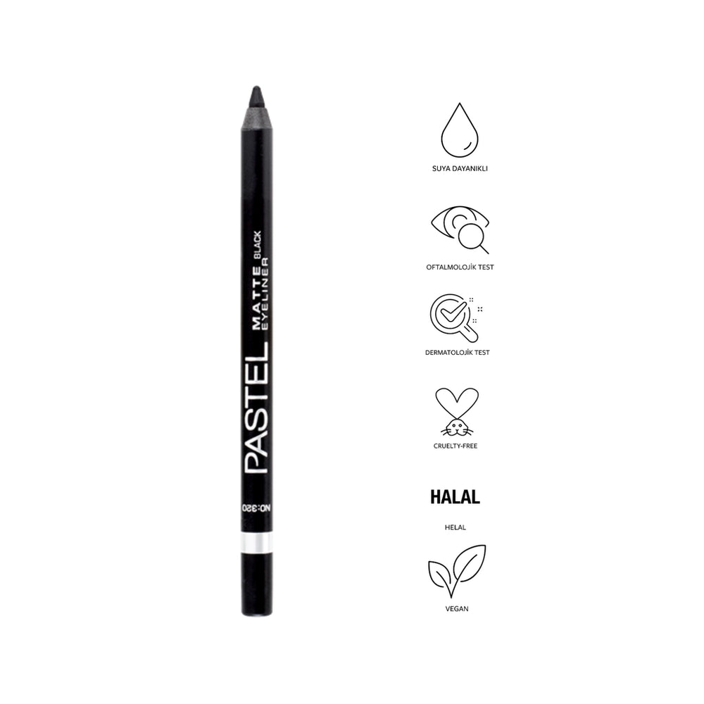Pastel Dipliner Waterproof Color & Care Matte Eyeliner No: 320 Black