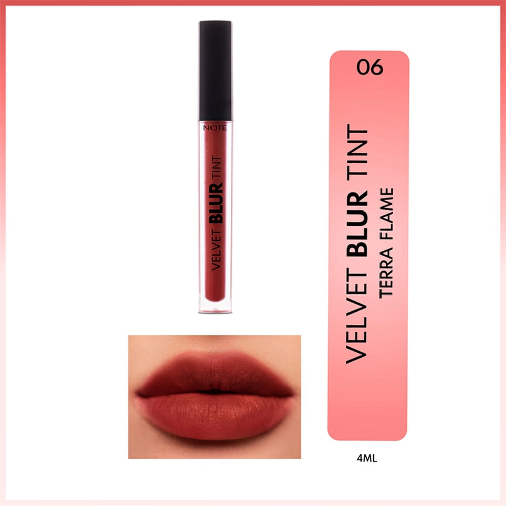 Note Velvet Blur Tint Velvet Finish Moisturizing Matte Lipstick