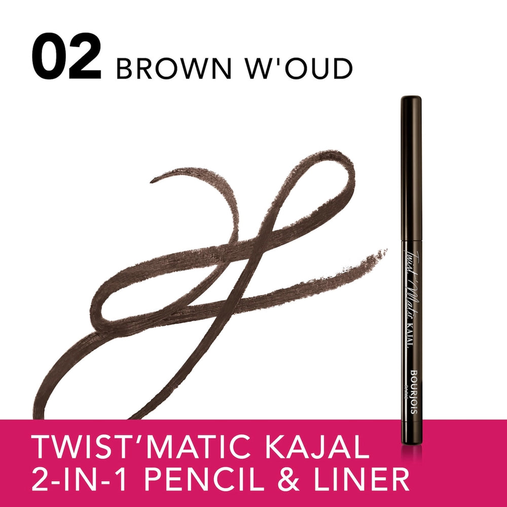 Bourjois Twist Matic Kajal 2 in 1 Eye Pencil 03 Henna'dorable