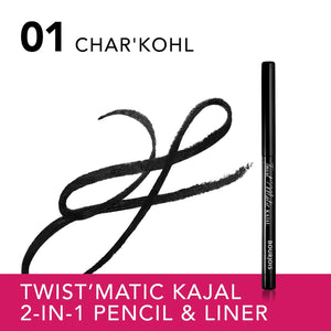 Bourjois Twist Matic Kajal 2 in 1 Eye Pencil 03 Henna'dorable