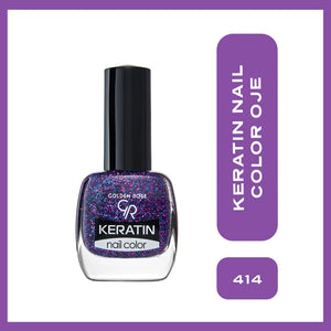 Golden Rose Keratin Glitter Nail Polish No: