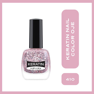 Golden Rose Keratin Glitter Nail Polish No: