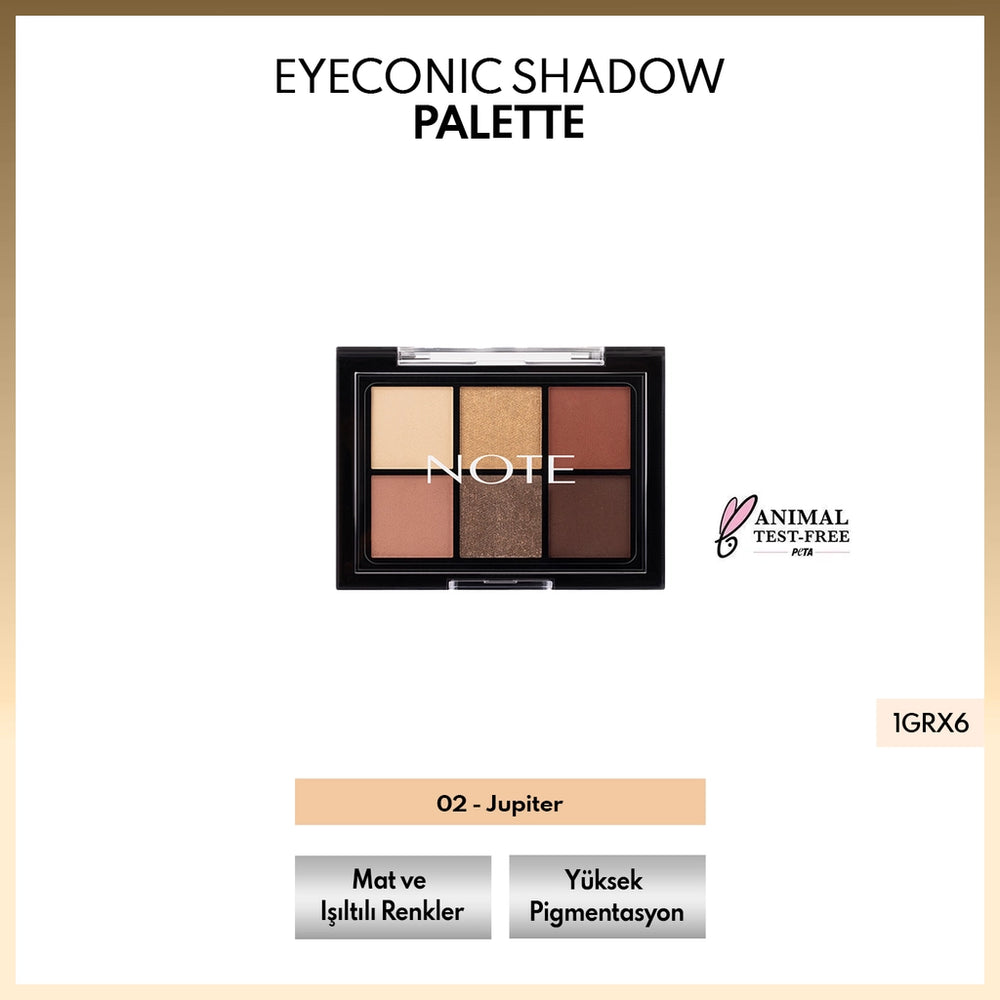 Note Eyeconic Shadow Palette Eyeshadow Palette 02 Jupiter