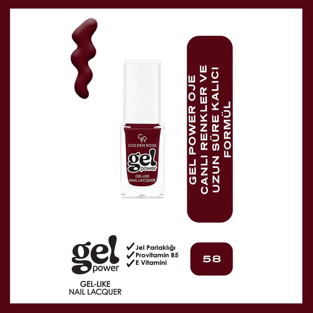 Golden Rose Power Gel Like Nail Polish No: