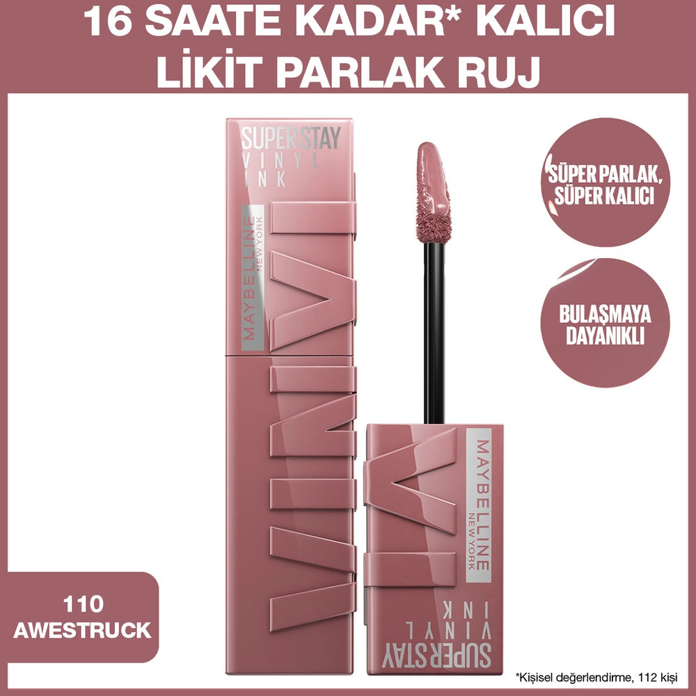 Maybelline New York Super Stay Vinyl Ink Long Lasting Liquid Glossy Lipstick