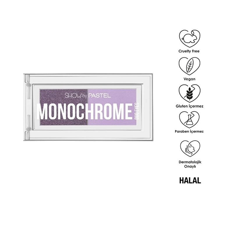 Show by Pastel Monochrome Duo Eyes Double Eyeshadow Palette 29 It's Cherry