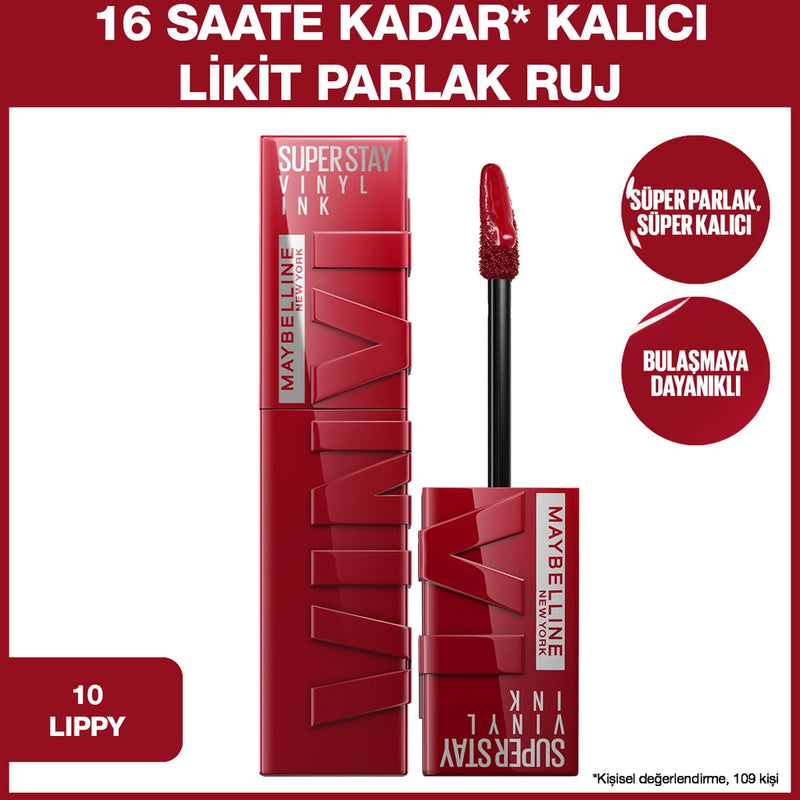 Maybelline New York Super Stay Vinyl Ink Long Lasting Liquid Glossy Lipstick
