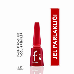 Flormar Jelly Look Intensely Pigmented and Gel Appearance Nail Polish