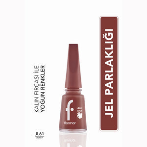 Flormar Jelly Look Intensely Pigmented and Gel Appearance Nail Polish