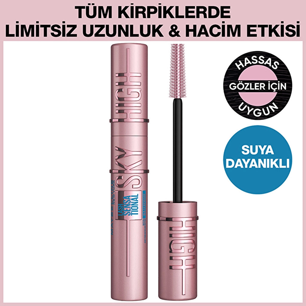 Maybelline New York Lash Sensational Sky High Waterproof Waterproof Mascara Extra