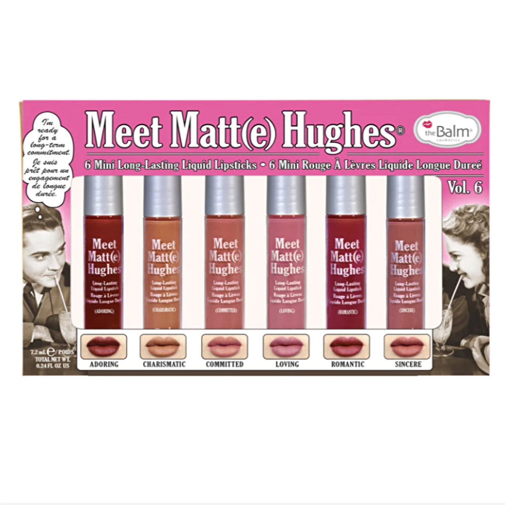 theBalm Meet Matte Hughes 6-Piece Lipstick Set