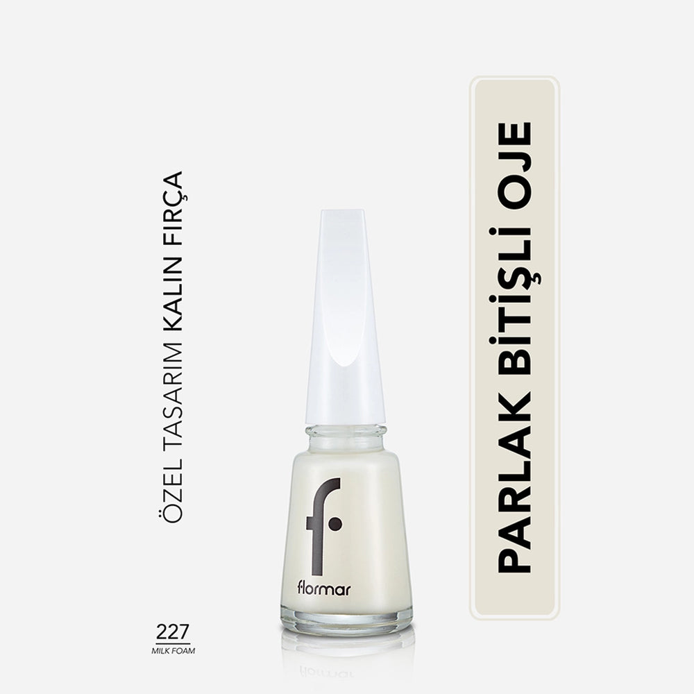 Flormar Nail Enamel Intensely Pigmented Nail Polish 417 Steel Gray