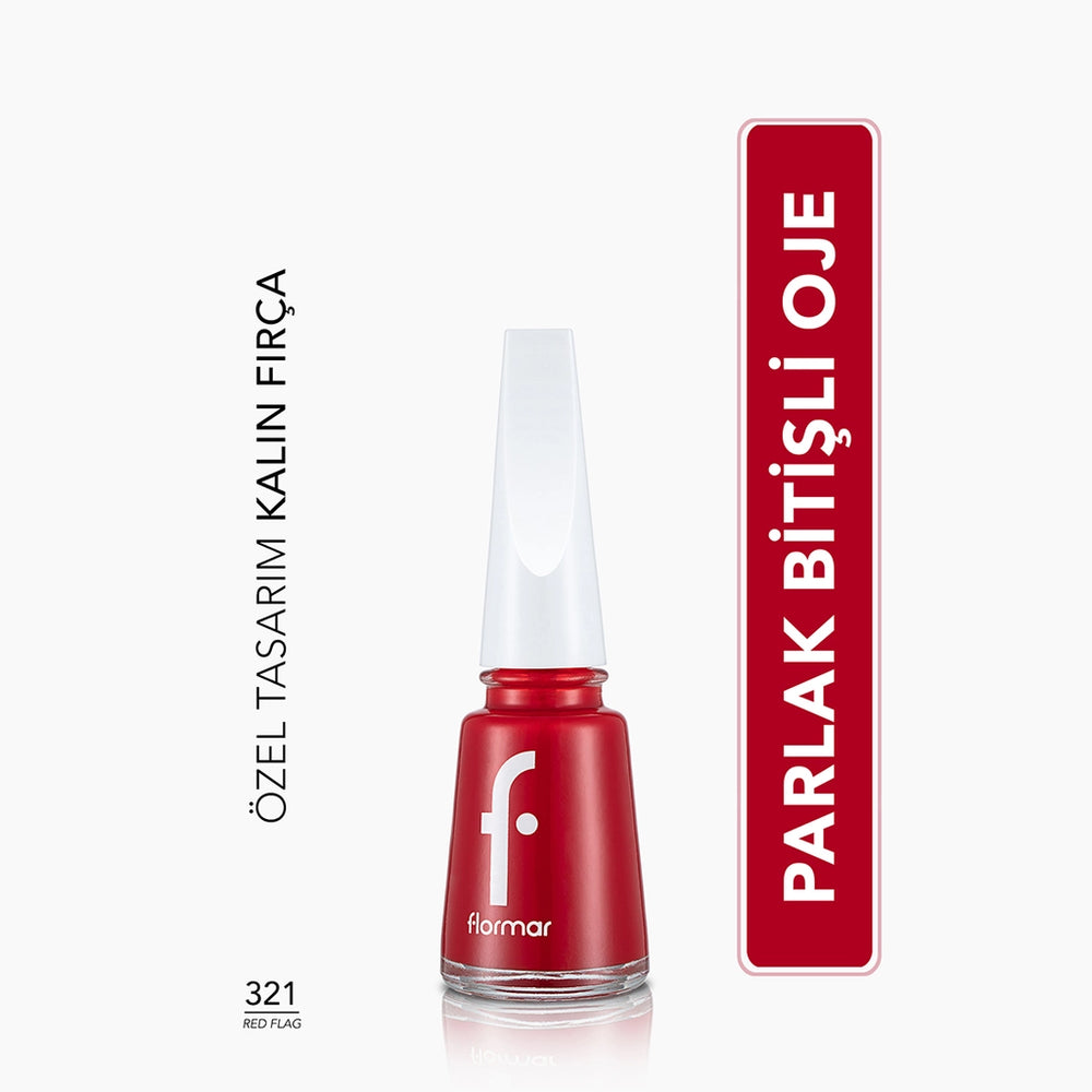 Flormar Nail Enamel Intensely Pigmented Nail Polish 417 Steel Gray